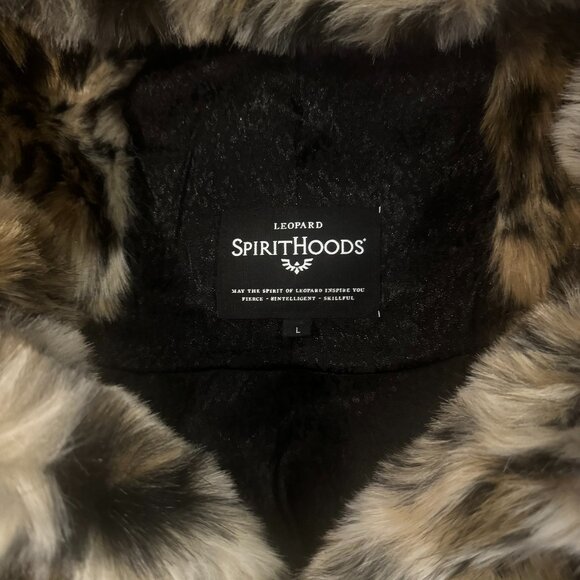SpiritHoods faux fur leopard coat L NWT - Picture 9 of 12